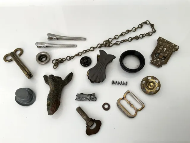 Job Lot Metal Found Objects For Spares Repairs Crafts Or Steam Punk.