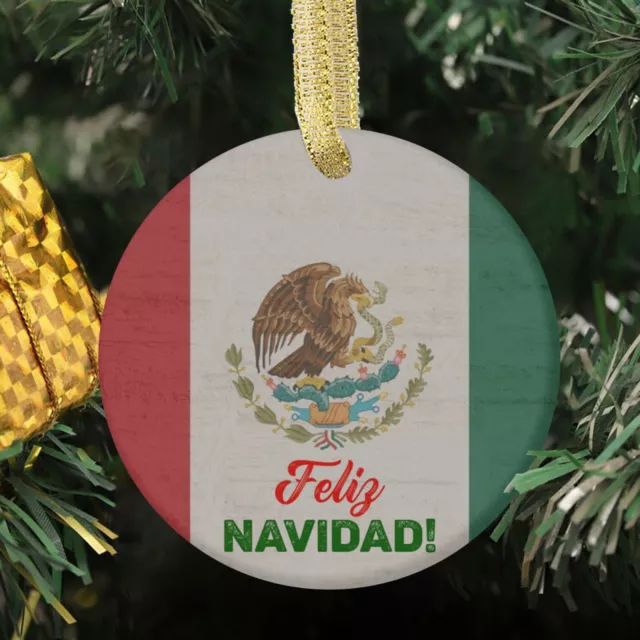 Variety of Flag Designs for Mexico and Brazil National Flag Christmas Ornament