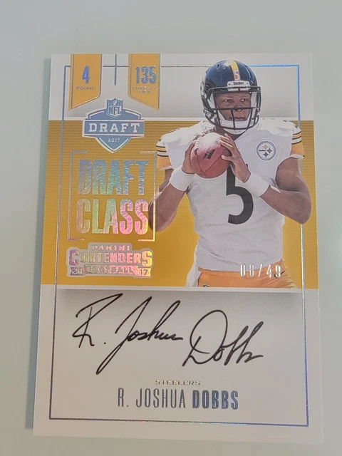 R. Joshua Dobbs 2017 Panini Contenders Draft Class Auto RC Autograph Rookie 8/49