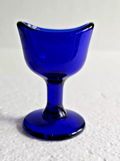 Antique COLBALT BLUE EYEWASH CUP - Mint Condition - 1920's