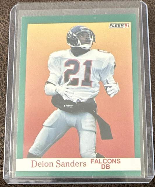 1991 Fleer Football Deion Sanders #210 Atlanta Falcons HOF