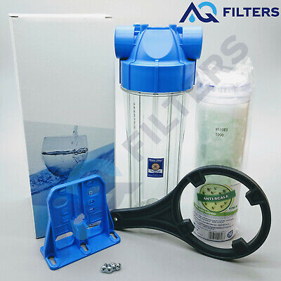 Aquafilter 3 STAGE 10" Acqua Purificatore Rinfrescante ammorbidente e anti-Kit filtro scala 1/2" 