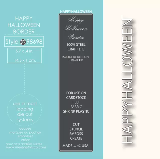 Memory Box Die 98698 Happy Halloween Border