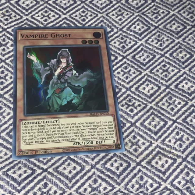 Yugioh! Vampire Ghost - BACH-EN015 - Ultra Rare - 1st Edition Near Mint, English