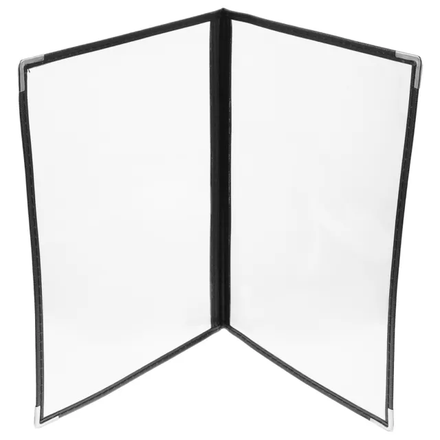 Clear PVC Menu Cover for Restaurant/Cafe (2 Page 4 View)-SK