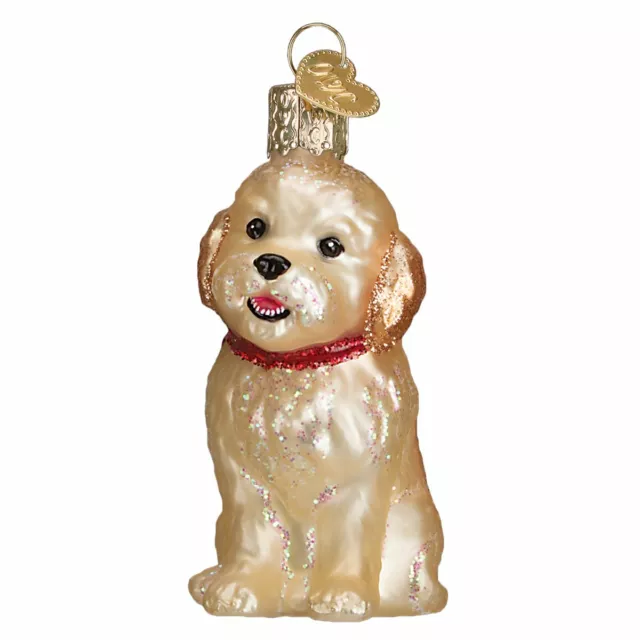 Old World Christmas - Cockapoo Puppy Ornament - 12440