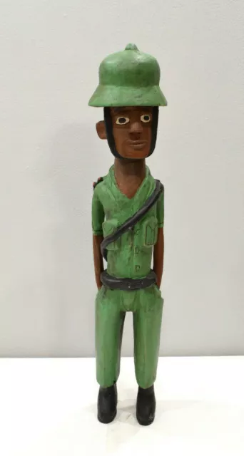 African Statue Colonial Figure West Africa