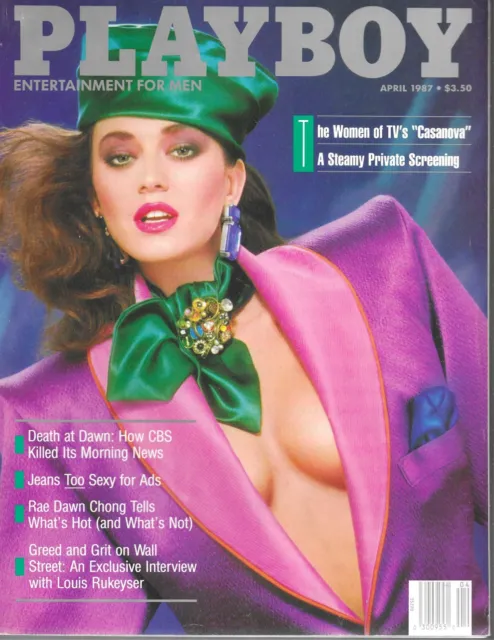 Playboy April 1987 Women Of Tv S Casanova Playmate Anna Clark Women