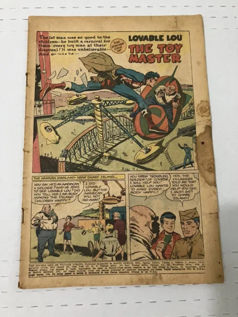Archie Comics~ Double Life of Private Strong No.2~No Cover/poor ~1959 Jack Kirby