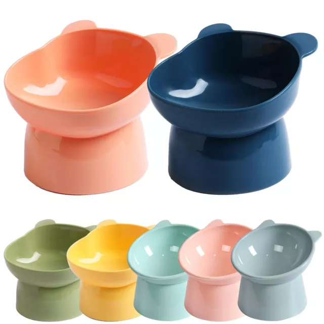 High Foot Cat Dog Bowl Neck Protector Pet Food Water Bowl Anti-tip Pet Feeding