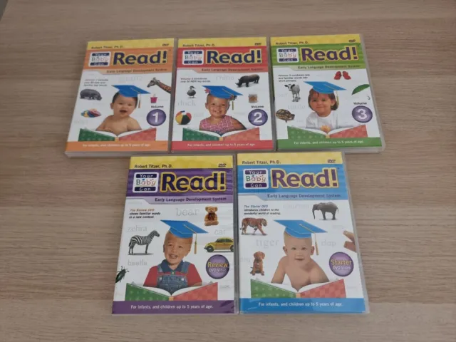 5 x Your Baby Can Read Early Learning Development System DVD All Regions NTSC