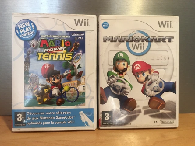 Lot 2 Jeux Wii Mario Kart + New Super Mario Bros PAL FR Complets