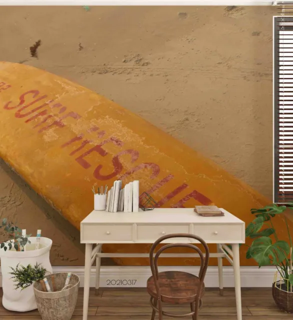 3D Beach Surf Board Wallpaper Wall Mural Removable Self-adhesive 290