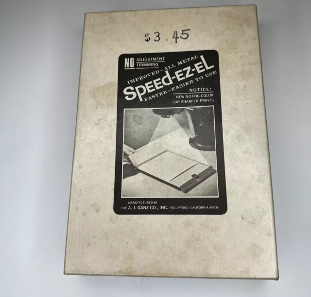 Vintage Speed-Ez-El 4x5 In Original Packaging- AJ Ganz Co