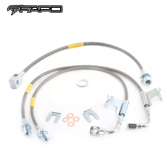 Full Set 4-6" Extended Brake Lines For Chevrolet C K 10 20 K5 Blazer 1987-1991
