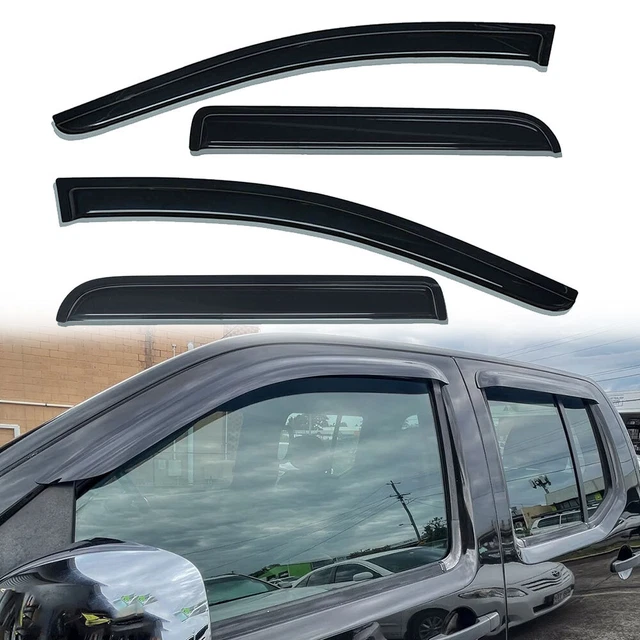 Rumplex Windabweiser Für Nissan Navara 2005-2022 - 4-tlg. Set Schwarz