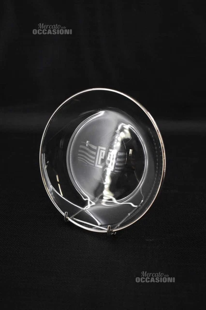 Saucer IN Glass Round Carlo Pignatelli Platinum 17 CM Diameter