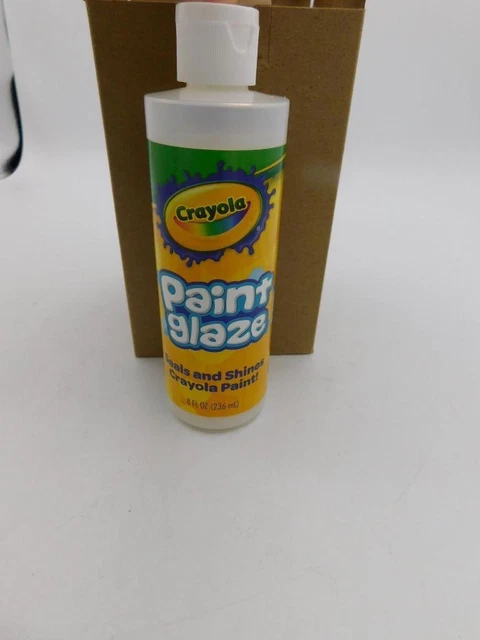 Sellador de brillo transparente permanente no tóxico para pintura Crayola 8 oz sellado