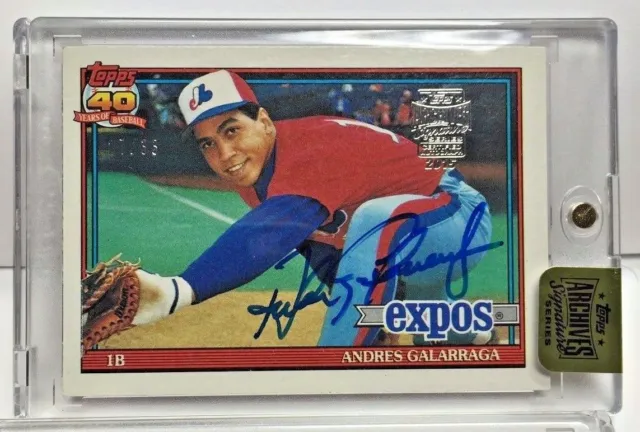 Andres Galarraga 2015 Topps Archives Signature Series Buyback Autograph Auto /33