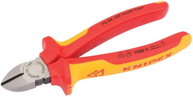 Draper VDE Fully Insulated Diagonal Side Cutters (160mm) 31926