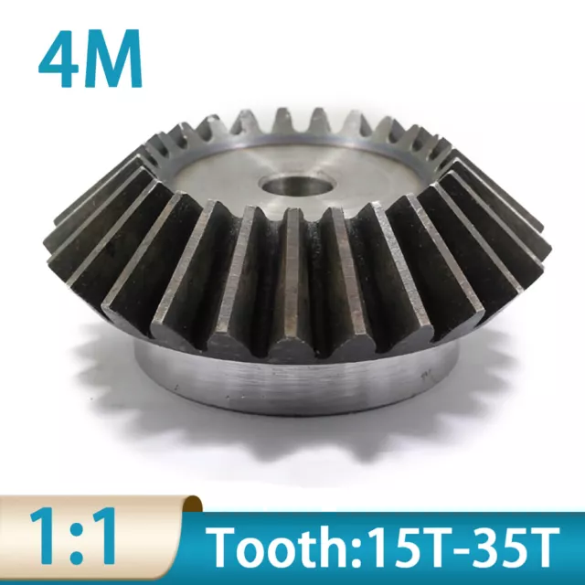 Kegelrad Modul 4 Kegelzahnrad 15-35 Zähne Mechanische Zahnräder 90°1:1 C45 Stahl