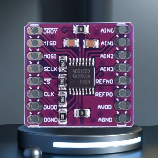 fr ADS1220 ADC SPI I2C Low-power 24 Bit Ultra Low Noise Analog To Digital Conver