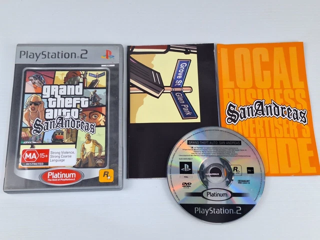 GRAND THEFT AUTO: San Andreas GTA Playstation 2 COMPLETE With Manual ...