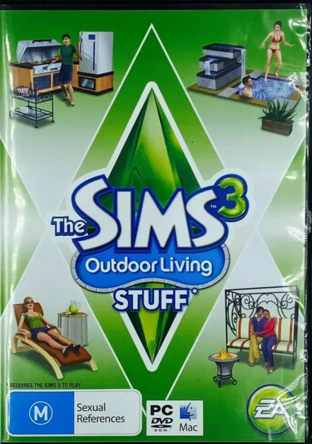 THE SIMS 3 - OUTDOOR LIVING STUFF PC Game - FREE POST