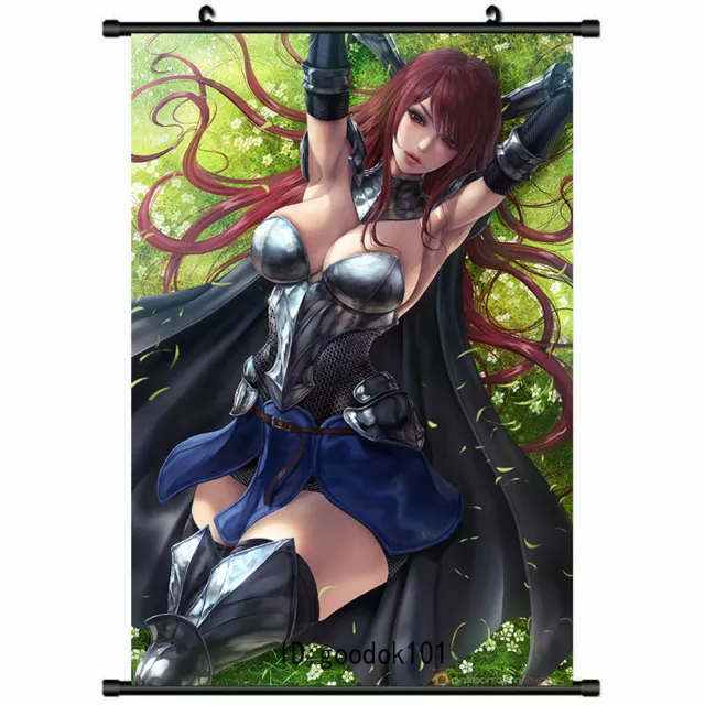 Fairy Tail Characters Anime Silk Print Erza Scarlet Wall Art Home - POSTER  20x30