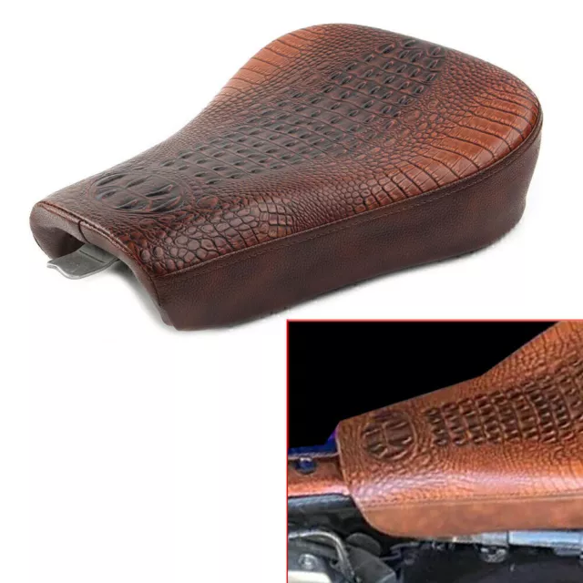 Brown Driver Seat Pad Pillion Cushion For Harley Sportster 48 XL1200X 72 XL1200V