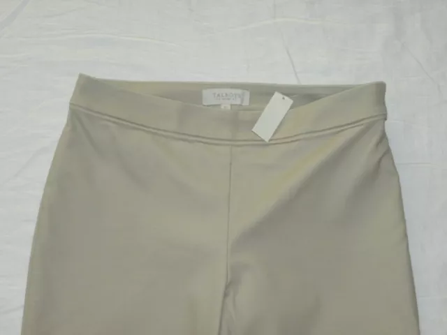 womens TALBOTS petites tan khaki capri pants size 6 P NEW $69 2