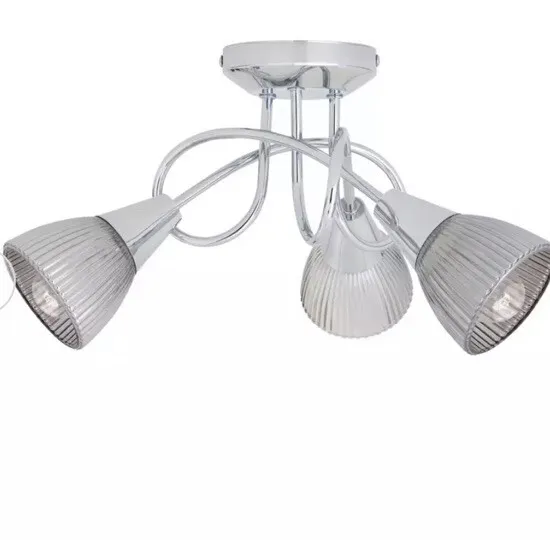 Argos Home Ribbed Curico 3 Light Ceiling Light Box Is Damaged
