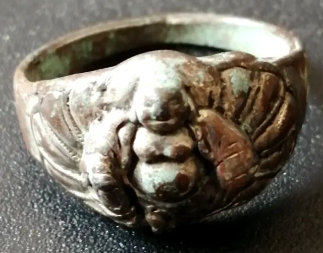 Ancient Bronze Old Style Handmade Ring Amazing Artifact