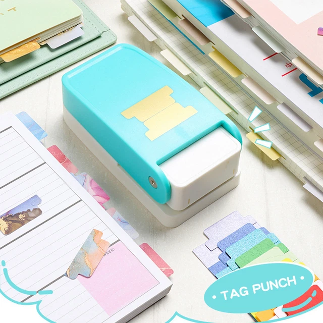 Index Label Embossing Tool DIY Bookmark Notepad Separator Page Punch Tool