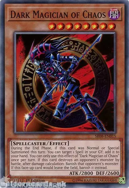 SR08-EN015 Dark Magician of Chaos 1st Edition Mint YuGiOh Card