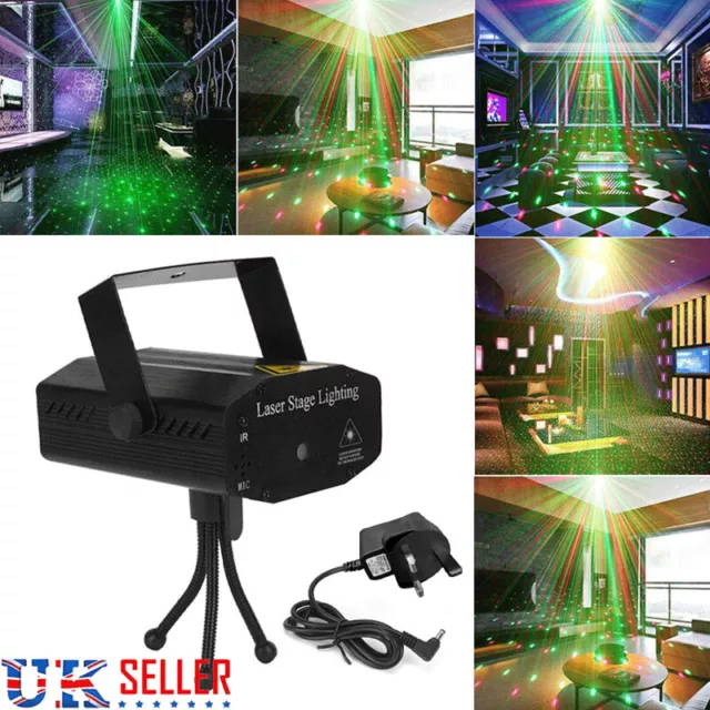 LED RG Mini Laser Stage Light Star Pattern DJ Disco Party KTV Projector Lighting