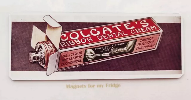 Vintage Colgate Dental Cream / Toothpaste Advertisement Fridge Magnet - M699 Pdf
