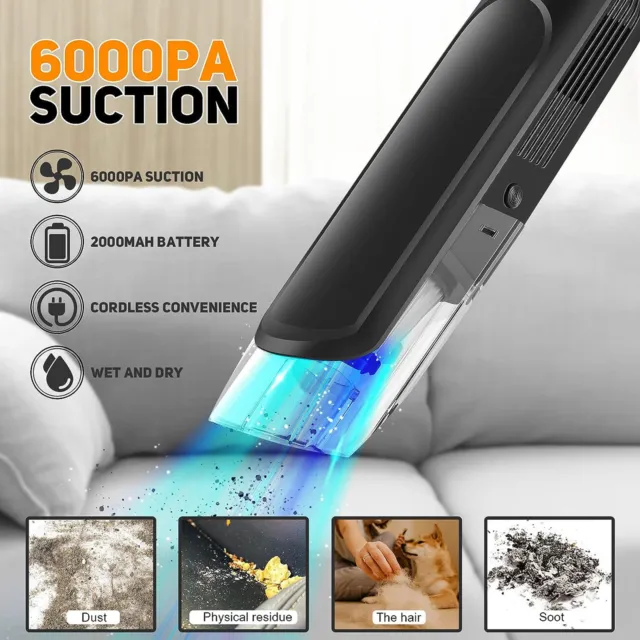 Cleaner Car Cleaner Cordless Vacuum Cleaner for Car Home Rechargeable Wireless