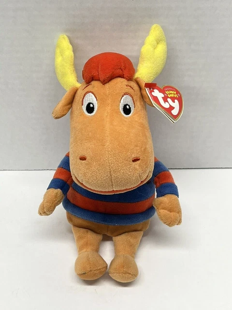BACKYARDIGANS 8" TYRONE THE MOOSE TY BEANIE BABIES Cuddly Soft Plush Toy XL70