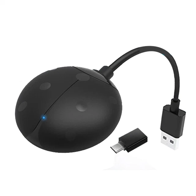 Adaptateur USB CarPlay & Android Auto Sans Fil 2-en-1 - Plug & Play Pour Voitures à Partir De 2016 (sauf Tesla/BMW)