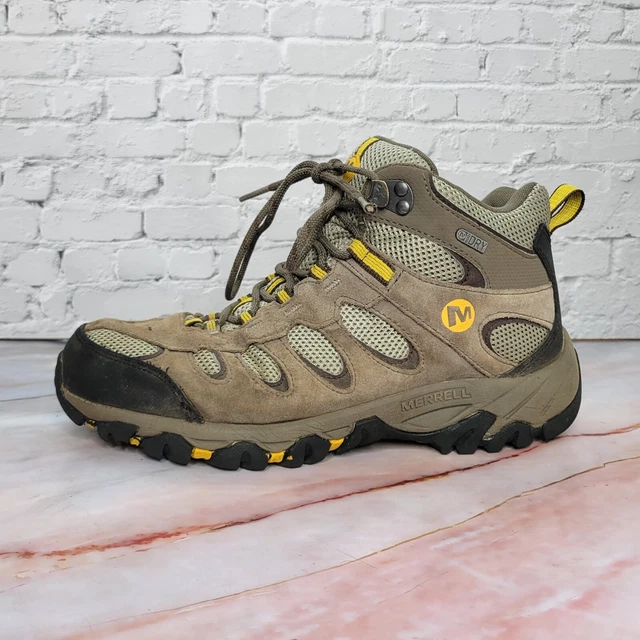 MERRELL MEN S RIDGEPASS Mid GORE TEX Hiking Boots J232664C Gray