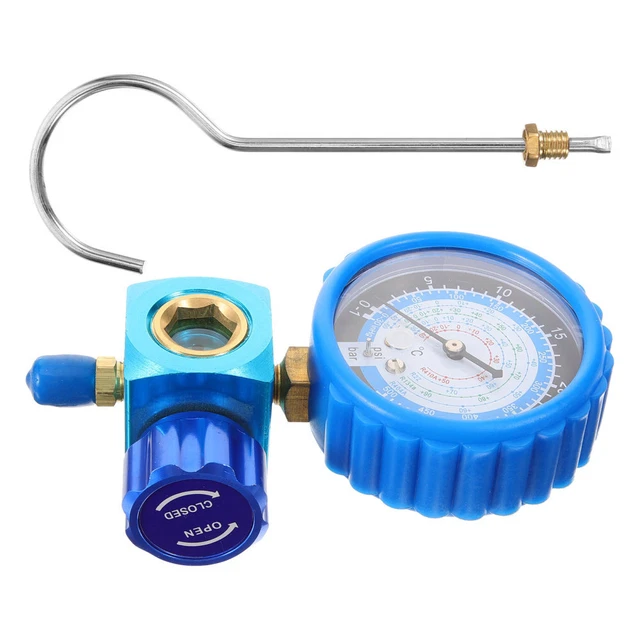 Manometro Per Azoto Con Regolatore E Tubo 200 Cm | Ottone, Ingresso CGA580, Uscita 1/4” | Pressione Max 4000 PSI | Per Saldatura, Taglio E Laboratorio | Strumento Professionale