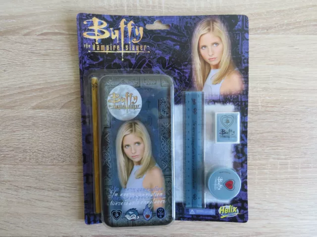 Buffy the Vampire Slayer Helix Pencil Case Set Stationary Tin 2002, Merchandise