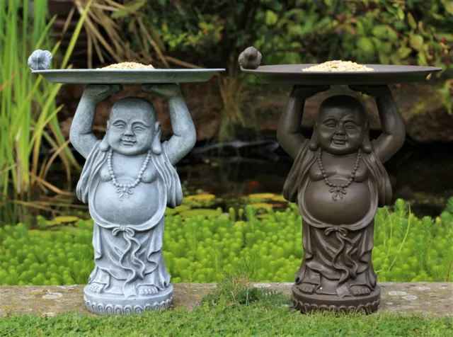 Garden Ornaments Buddha Zen Calm Bird Feeder Zen Statue Decor indoor Out