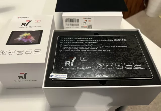 Bestview R7 7" 4K  Touch Screen Monitor HDMI Field Monitor For DSLR - Boxed