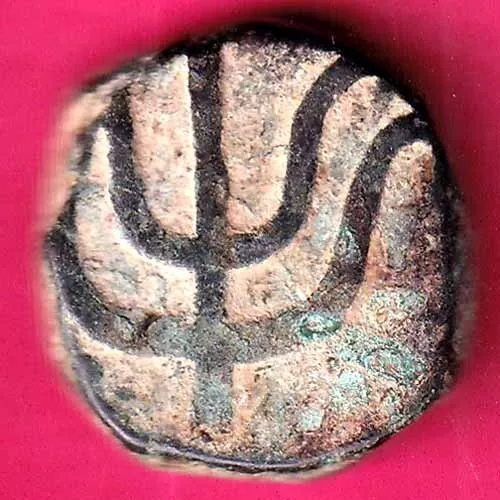 Gwalior State One Paisa Rare Variety Copper Coin#YD55