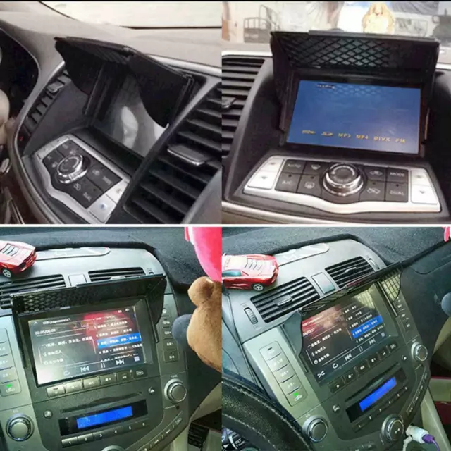 Anti Glare Car Dash Radio Sun Shade GPS Navigation Hood Cap Universal 5.5-10"