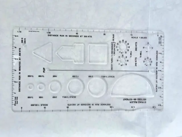 RAF Military Pilots, Aviation - Strike Ruler 6B/1680-99-6379347 Plotter