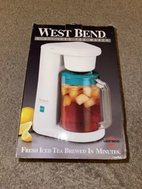 West Bend 2.75 Quart Iced Tea Maker 68305T And Pitcher Lime Green