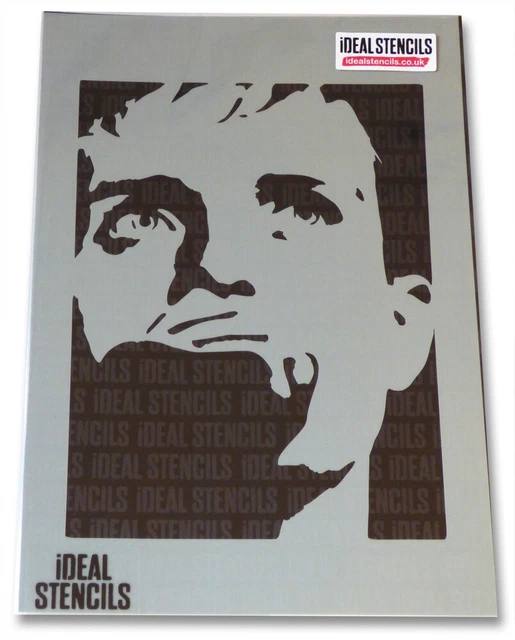 IAN CURTIS JOY Division Stencil Craft Art Decorating Paint Walls ...